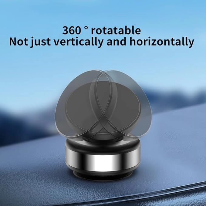 360° Rotating Magnetic Phone Holder – Vacuum Suction Car & Desk Mount