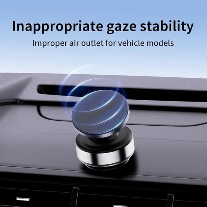 360° Rotating Magnetic Phone Holder – Vacuum Suction Car & Desk Mount
