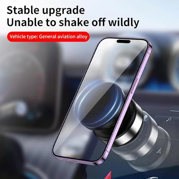 360° Rotating Magnetic Phone Holder – Vacuum Suction Car & Desk Mount