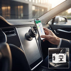 360° Rotating Magnetic Phone Holder – Vacuum Suction Car & Desk Mount